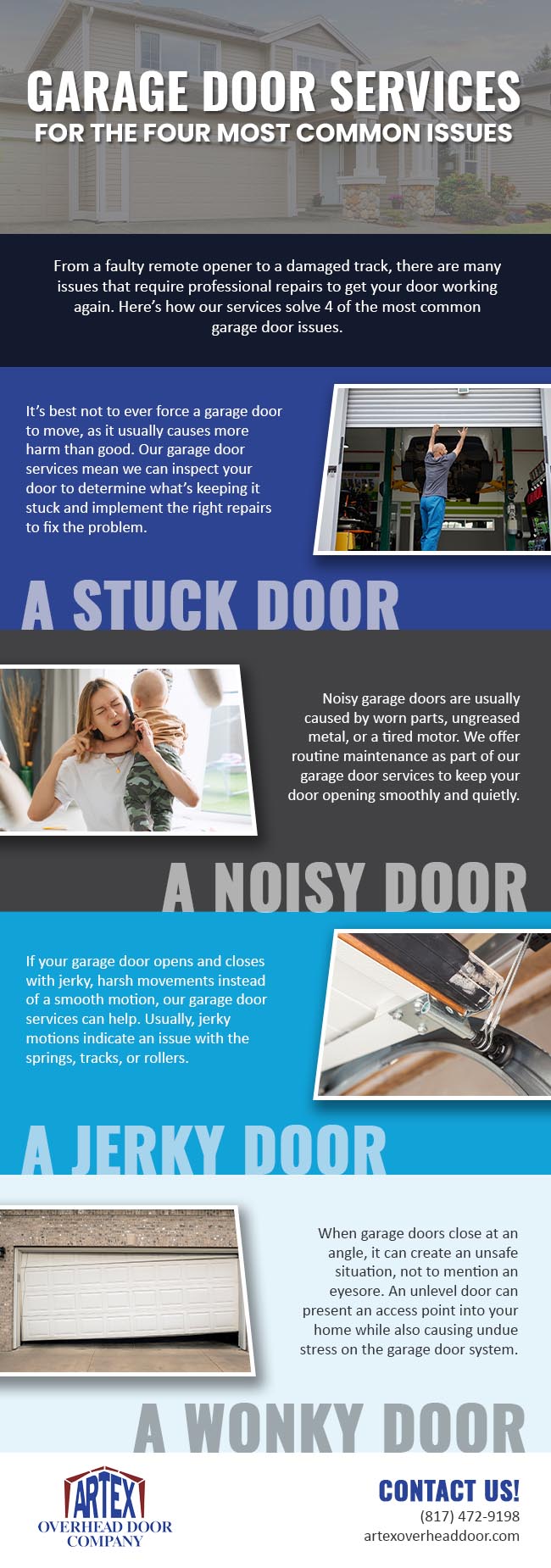 Garage Door Services for the four Most Common Issues