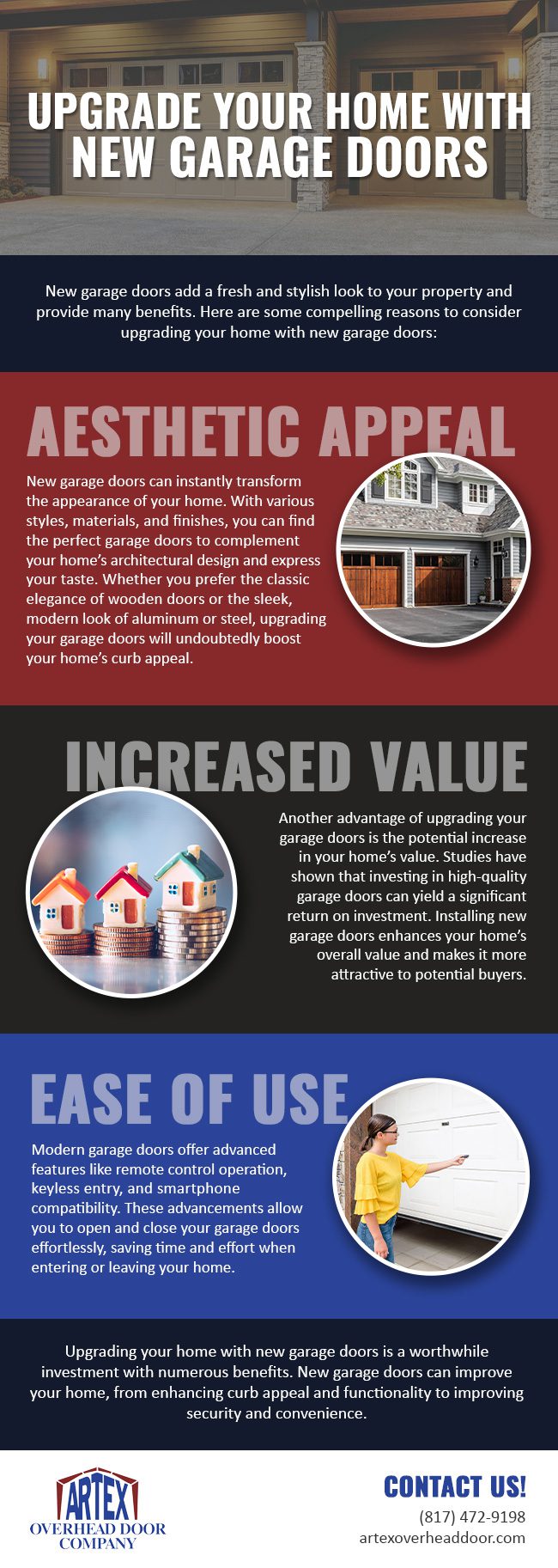 Upgrade Your Home with New Garage Doors [infographic]